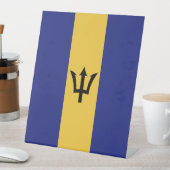 Barbados-Flagge Sockelschild (In Situ)