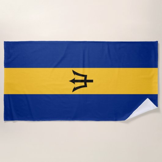 Barbados-Flagge Strandtuch (Vorderseite)