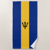 Barbados-Flagge Strandtuch (Vorderseite)