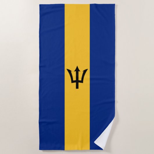 Barbados-Flagge Strandtuch (Vorderseite)