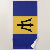 Barbados-Flagge Strandtuch (Vorderseite)
