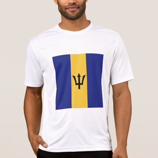 Barbados-Flagge T-Shirt (Vorderseite)
