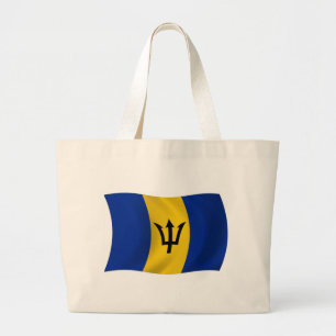 Barbados-Flagge-Tragetasche Jumbo Stoffbeutel