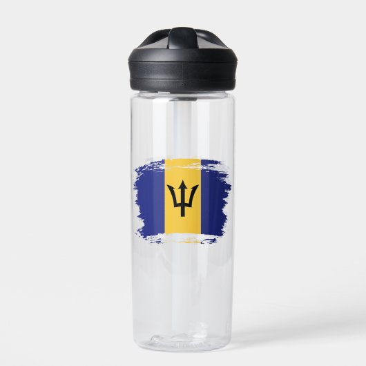 Barbados-Flagge Trinkflasche (Vorderseite)