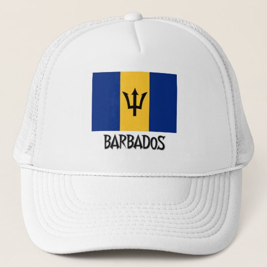 Barbados-Flagge Truckerkappe (Vorderseite)