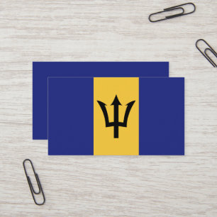 Barbados-Flagge Visitenkarte