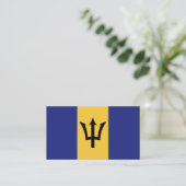 Barbados-Flagge Visitenkarte (Stehend Vorderseite)