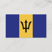 Barbados-Flagge Visitenkarte (Vorderseite)