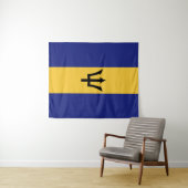 Barbados-Flagge Wandteppich (Beispiel (Horizontal))
