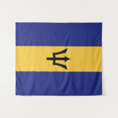 Barbados-Flagge Wandteppich (Vorderseite (Horizontal))
