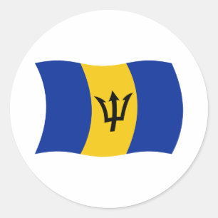 Barbados-Flaggen-Aufkleber Runder Aufkleber