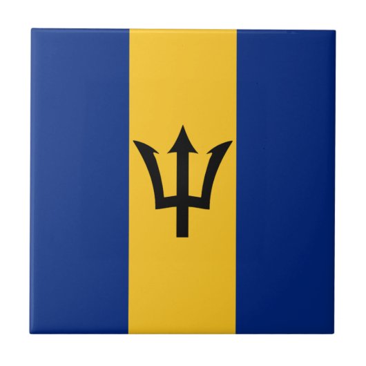 Barbados-Flaggen-Keramik-Fliese Fliese (Vorderseite)