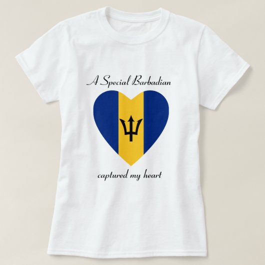 Barbados-Flaggen-Schatz-T - Shirt (Design vorne)