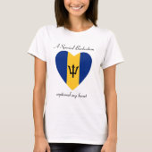 Barbados-Flaggen-Schatz-T - Shirt (Vorderseite)