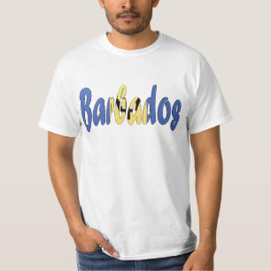 Barbados-Flaggen-T - Shirt