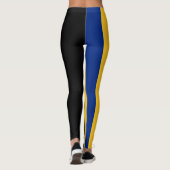 Barbados Flaggenfarben Leggings (Rückseite)