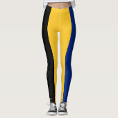 Barbados Flaggenfarben Leggings (Vorderseite)