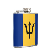Barbados Flaggenmuster Wrapped Flask Flachmann (Rechts)