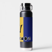 Barbados Flaggenwasserflasche Trinkflasche (Rückseite)