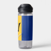 Barbados-Flasche, patriotische Barbados-Flagge Trinkflasche (Rückseite)