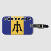 Barbados Gepäckanhänger (Vorderseite (Horizontal))