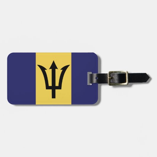 Barbados-Gepäckanhänger (addieren Sie Ihr Gepäckanhänger (Vorderseite horizontal)