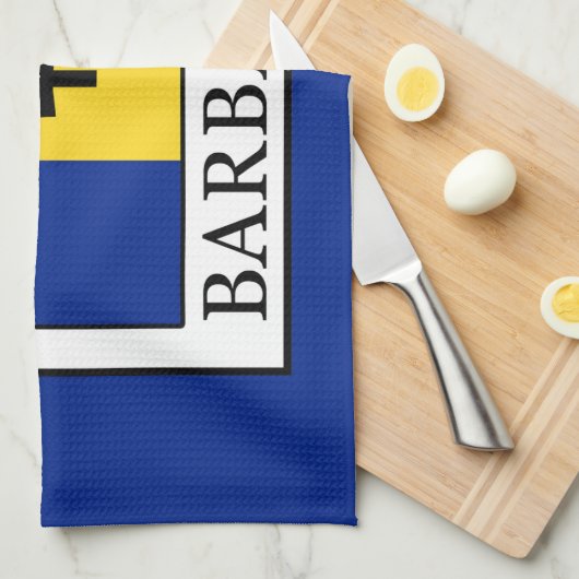 Barbados Geschirrtuch (Viertel Falte)