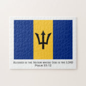BARBADOS | Gesegnete Nation | BARBADIAN FLAG Puzzle (Horizontal)