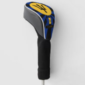 Barbados Golf & Premium Barbados Flag / Patriots Golf Headcover (angewinkelt)