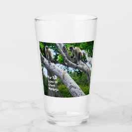 Barbados Green Affen Glass Glas