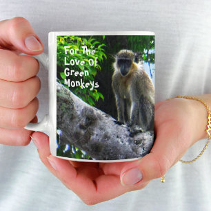 Barbados Grüne Affen Tasse