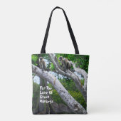 Barbados Grüne Affen Tote Tasche (Rückseite)