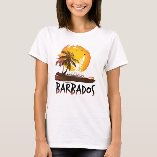 Barbados Grunge T-Shirt (Vorderseite)