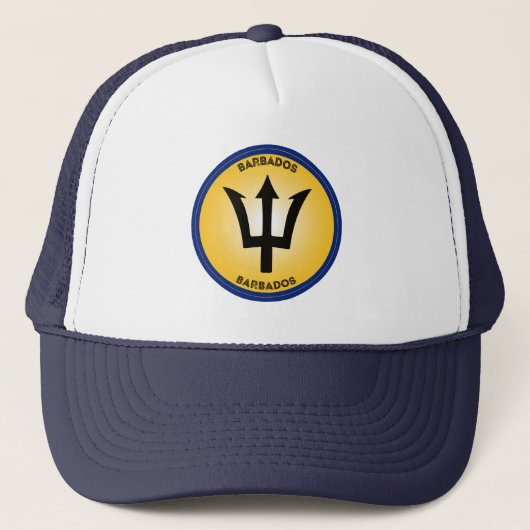 Barbados Heritage Emblem Truckerkappe (Vorderseite)