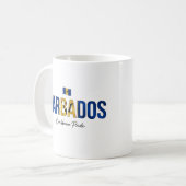 Barbados Insel Name | Täglicher Stolz Kaffeetasse (Vorderseite Links)