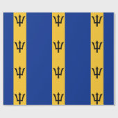 Barbados-Insel-Nationalflaggenmuster Geschenkpapier (Flach)