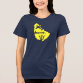 Barbados ist Heimat Tri-Blend Shirt (Vorderseite)