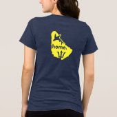 Barbados ist Heimat Tri-Blend Shirt (Rückseite)