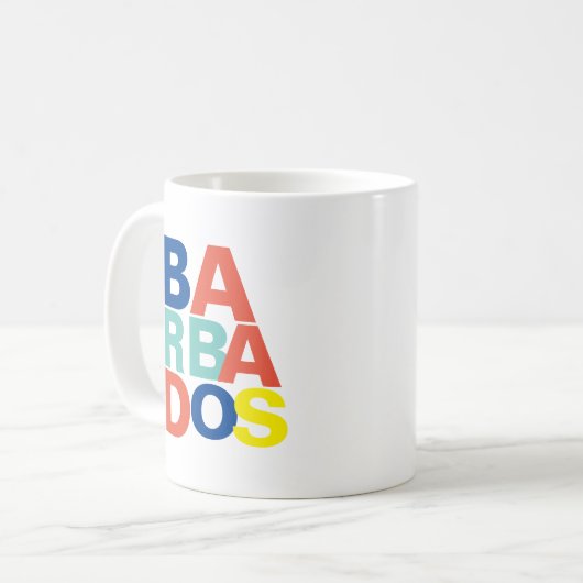 Barbados Kaffeetasse (Vorderseite Links)