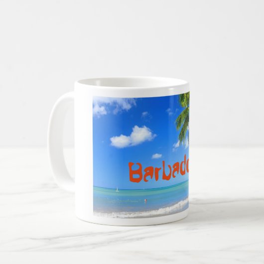 Barbados Kaffeetasse (Vorderseite Links)