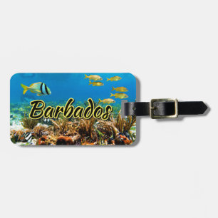 Barbados Korallenriff Gepäckmarke Gepäckanhänger