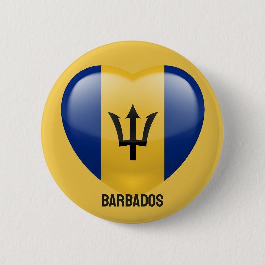 Barbados Liebe Button (Vorderseite)
