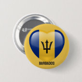 Barbados Liebe Button (Vorne & Hinten)