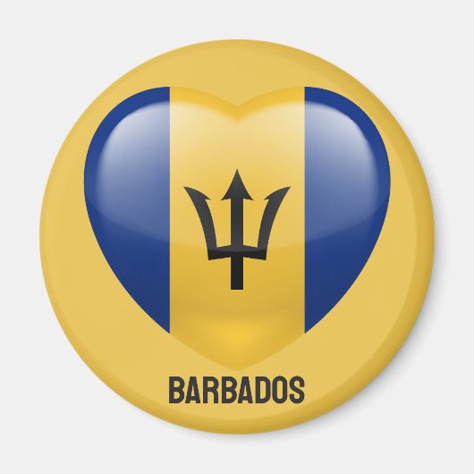Barbados Liebe Magnet (Vorne)