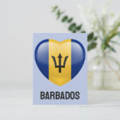 Barbados Liebe Postkarte (Stehend Vorderseite)