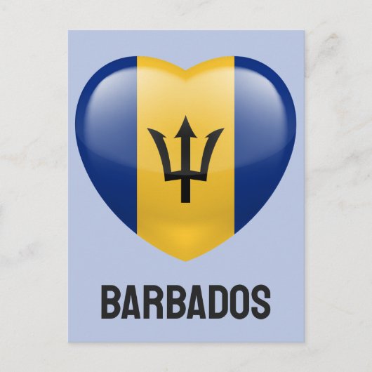 Barbados Liebe Postkarte (Vorderseite)