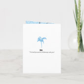 Barbados Light Blue Wedding Passport Einladung (Rückseite)