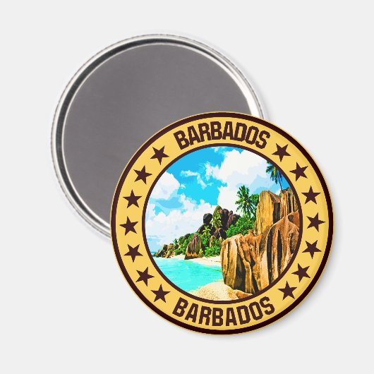 Barbados Magnet (Vorderseite/Rückseite)