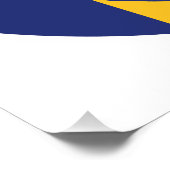 Barbados Mahi-mahi Barbadian Nationale Tierflagge Poster (Ecke)