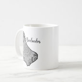 Barbados MandaLa Karte Kaffeetasse (Vorderseite Links)